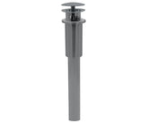 Dome Style Round Lavatory Drain - with Overflow & Stationary Dome
